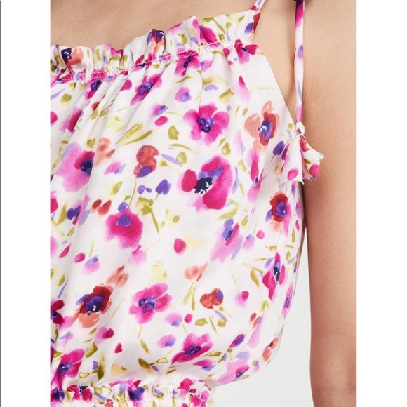 MISA Los Angeles Eliana floral tiered dress, sz M - Picture 6 of 16